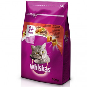 WHISKAS - Суха Храна за Котки с говеждо месо